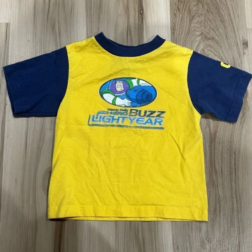 Disney Toy Story Buzz Lightyear Y2K Vintage Tee Shirt Boys 4T